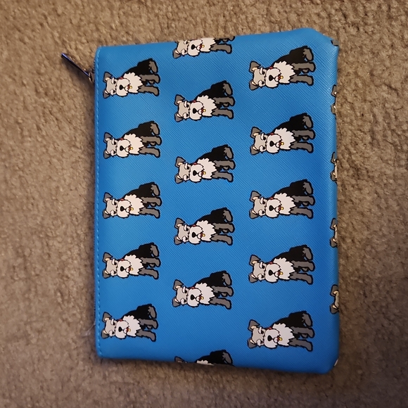 Marc Tetro Blue Schnauzer Pouch Purse Clutch - Picture 2 of 5